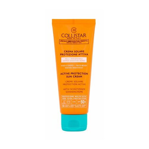 Collistar special perfect tan active protection sun cream SPF50+ krema za obraz in telo za občutljivo kožo 100 ml Cene