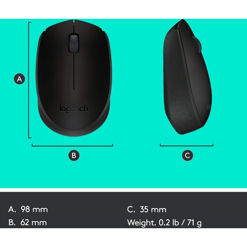  bezicni mi&amp;scaron; logitech M171 plavi Slike