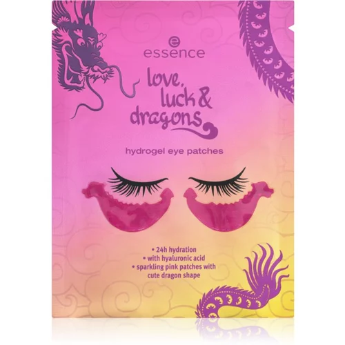 Essence love, luck & dragons hidrogel maska za predel okoli oči 2 kos