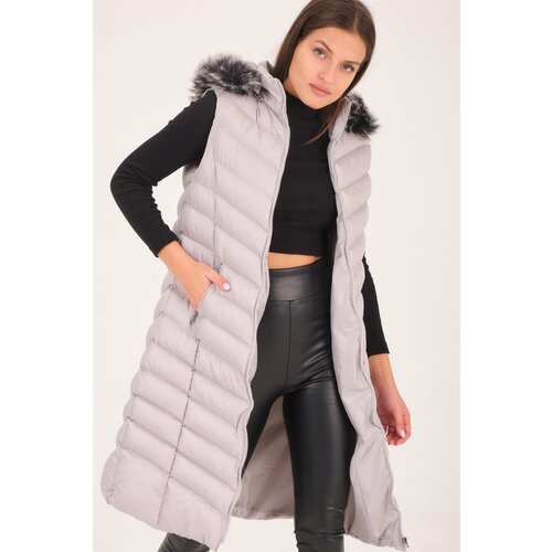 Dewberry Z6684 LADIES VEST-FLAT GREY Slike
