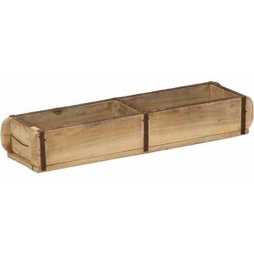  Pladanj Smeđa 57 x 15 x 9 cm Čvrsto drvo iz reciklaže Slike