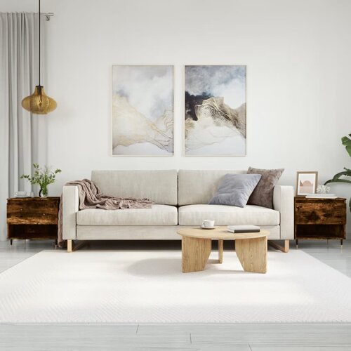  The Living Store Klubska mizica 2 kosa dimljen hrast 50x46x50 cm inženirski les - Klubska Mizica, (21444059) Slike