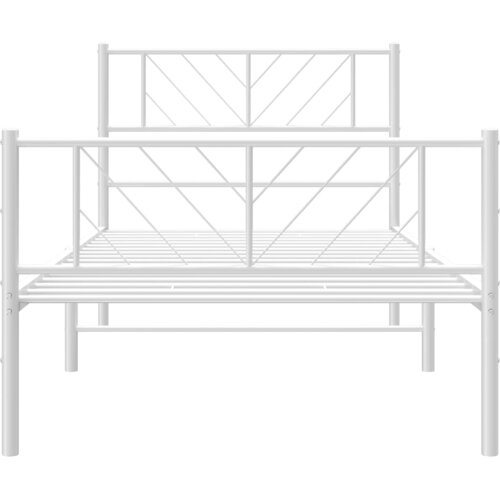  okvir kreveta uzglavlje i podnožje bijeli 75x190 cm Slike
