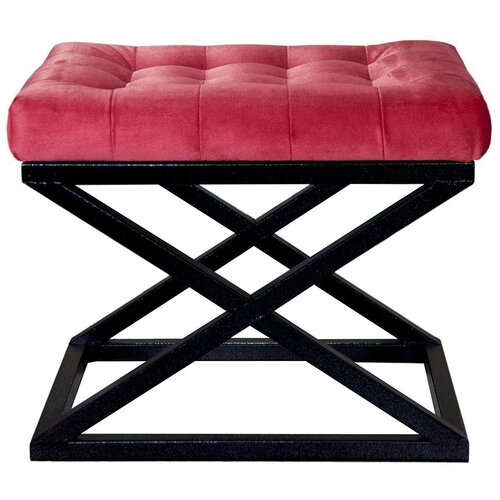 Atelier Del Sofa Capraz - Black, Red BlackRed Pouffe Cene