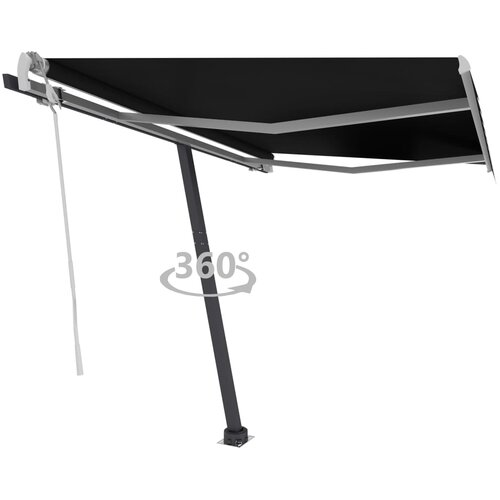 vidaXL Prostostoječa ročna zložljiva tenda 350x250 cm antracitna Cene