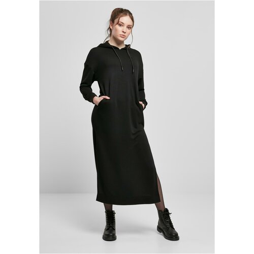 UC Ladies Women's Modal Terry Long Hooded Dress Black Slike