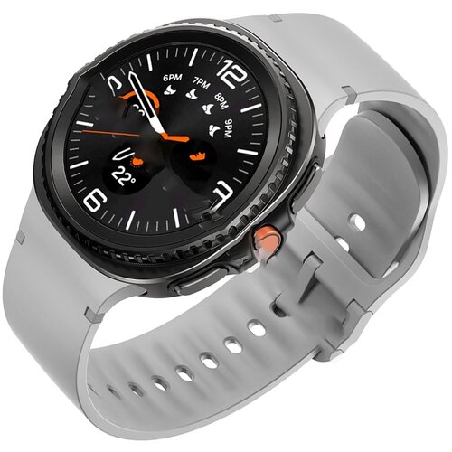 INF Združljivost z Samsung Galaxy Watch8: Silikonski pašček z avtomobilskimi šivi Grey, (5000079249) Cene