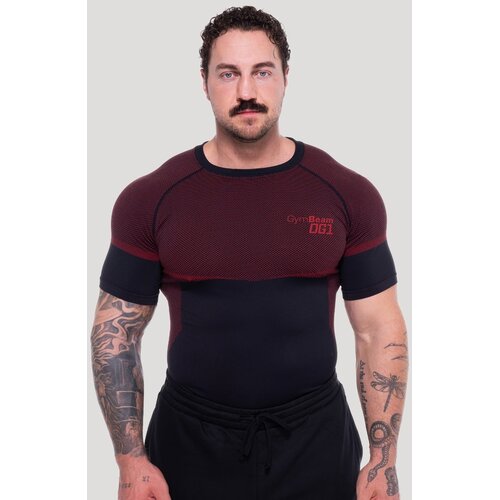 GymBeam OG1 Seamless T-shirt Black/Red L Cene