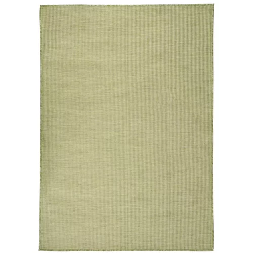 vidaXL Vanjski tepih ravnog tkanja 160 x 230 cm zeleni