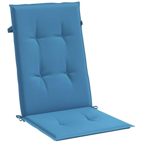 VidaXL Jastuci za stolice 6 kom pro&amp;scaron;arano plavi 120x50x4 cm od tkanine Slike