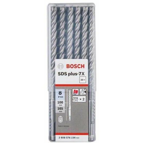 Bosch hamer burgija sds plus-7X 2608576194/ 8 x 100 x 165 mm Slike