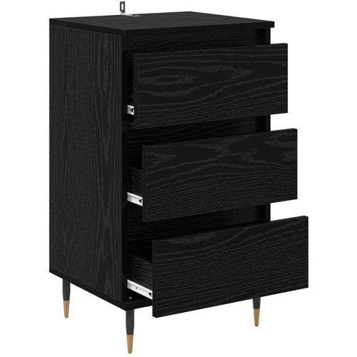  Kreveta s ladicama Crni hrast 35 x 40 x 70 cm Konstruirano drvo Slike