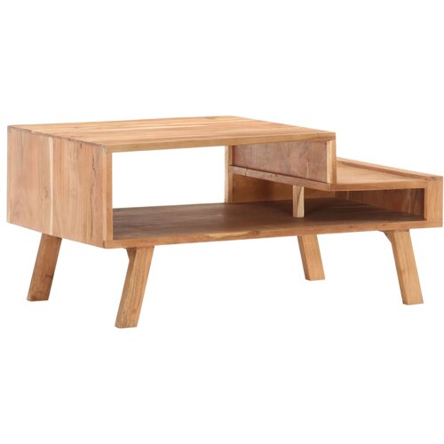  Stolić za kavu 100 x 50 x 45 cm od masivnog drva bagrema Slike