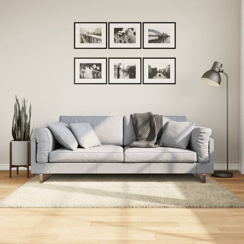  Čupavi tepih PAMPLONA visoka vlakna moderni zlatni 120 x 170 cm Cijene