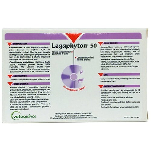 Vetoquinol legaphyton 50 24 tbl Slike