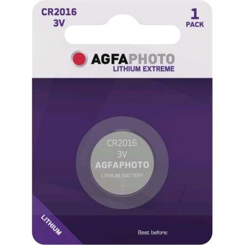 Agfaphoto Baterija litijeva, CR2016, 3V, gumbasta, blister 1 kos. - CR2016 B1 Cene