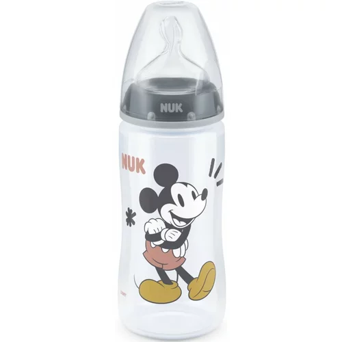 Nuk First Choice Mickey Mouse steklenička za dojenčke Grey 300 ml