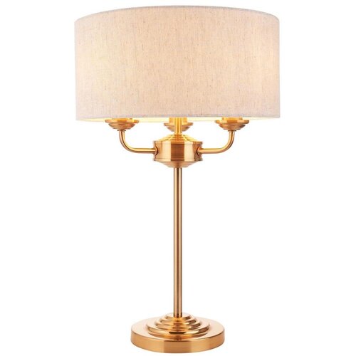  Endon 110721 - Stona lampa HIGHCLERE 3xE14/18W/230V bež/mesing Cene
