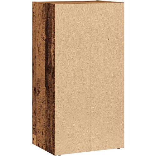  Regal za knjige boja starog drva 40x30x77 cm konstruirano drvo Slike