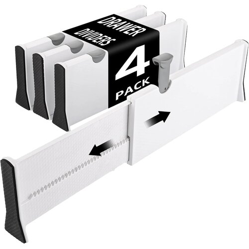 DAJAVE 4x nastavljiv ločilnik za predale 33,2&amp;ndash;55 cm Slike