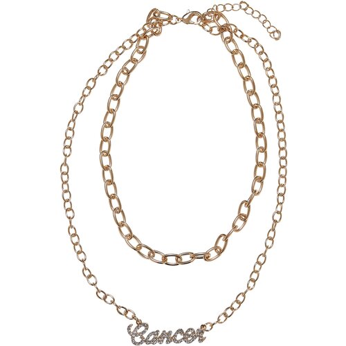Urban Classics Accessoires Diamond Zodiac Golden Necklace Cancer Cene