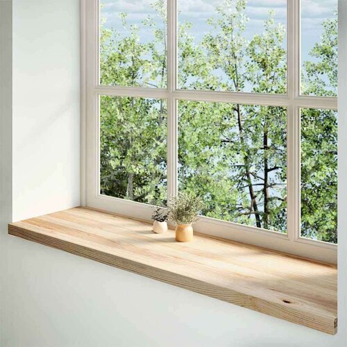  Prozorske klupice 2 kom 140x40x2 cm netretirane masivne hrast Slike