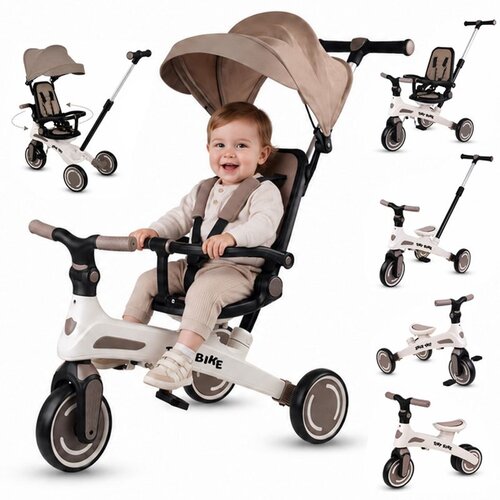  Tricikl Tiny Bike GrowUp 5u1 brown Slike