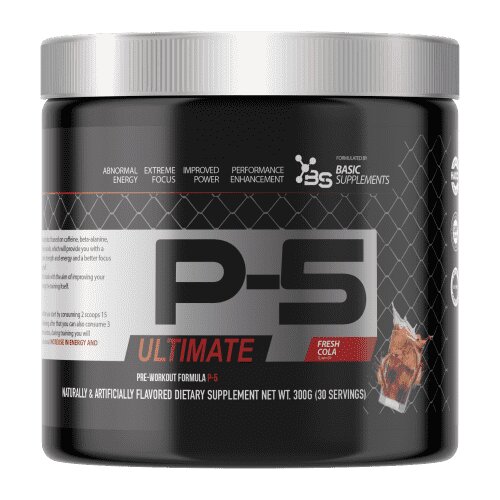 Basic Supplements P-5 Pre-Workout, Ukus Koka-kole, 300g Cene
