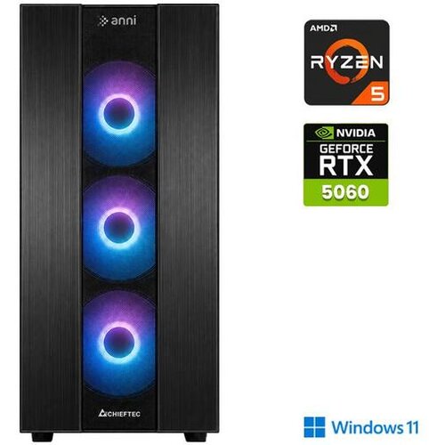 ANNI gaming namizni računalnik Gamer R5 5500 Ryzen 5 5500/16GB/1TB SSD/Windows 11 Home/RTX 5060/črna Cene