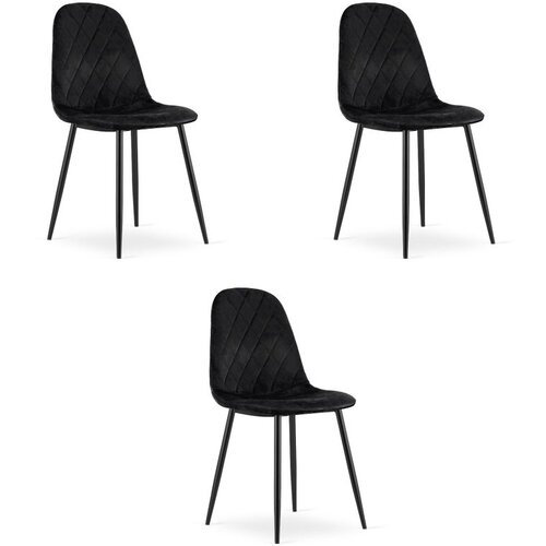  Set od 3 ASTI stolca &ndash; crni bar&scaron;un Cijene