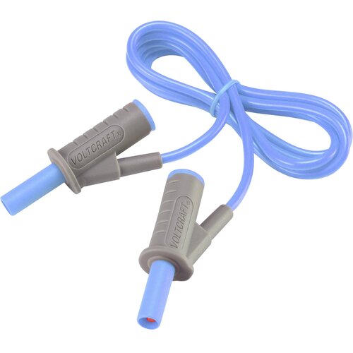 Voltcraft Visokofleksibilni varnostni merilni kabel [lamelni vtič 4 mm - lamelni vtič 4 mm] 1 m modre barve MSB-501 10 A, (20422607) Cene