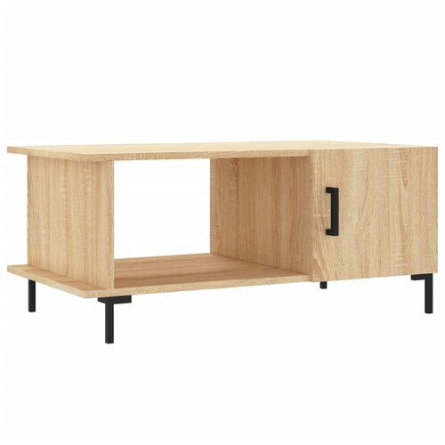 Maison Chic Klubska mizica - kavna mizica - Nizka mizica sonoma hrast 90x50x40 cm konstruiran les, (21752497) Slike