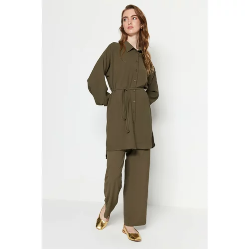 Trendyol Two-Piece Set - Khaki - Relaxed fit