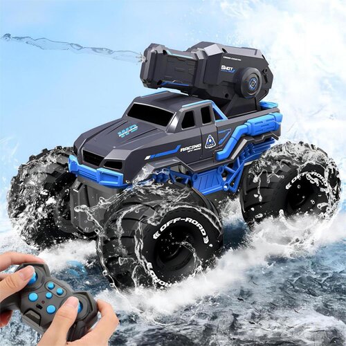 JWD RC off road auto koji ispaljuje vodu na daljinsko upravljanje C072 2.4Gh crno plavo Slike
