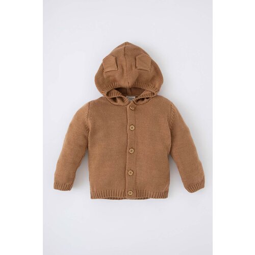 Defacto Baby Boys Hooded Knitwear Cardigan Cene