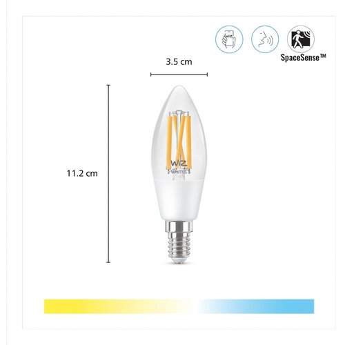 Wiz sijalica wifi 5w (40w) c35 e14 cl tw 1pf/6 Slike