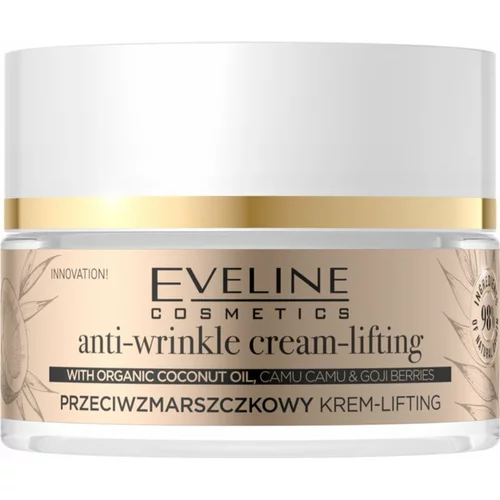 Eveline Cosmetics Organic Gold dnevna i noćna krema protiv bora s kokosovim uljem 50 ml