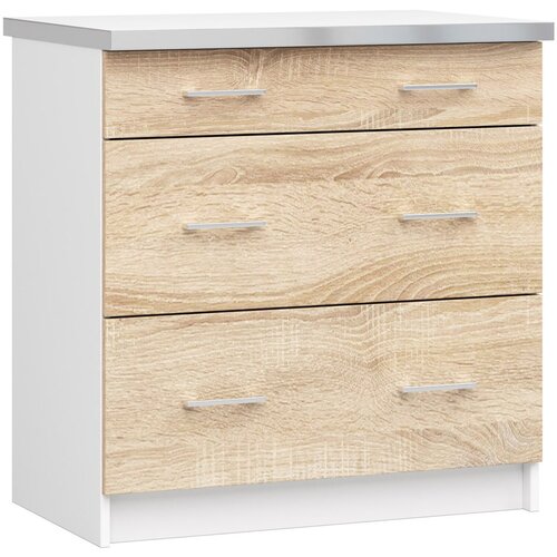 AKORD LIMA S80 SZ3 Kabinet + BELA/SONOMA HRAST VRH, (21713596) Cene