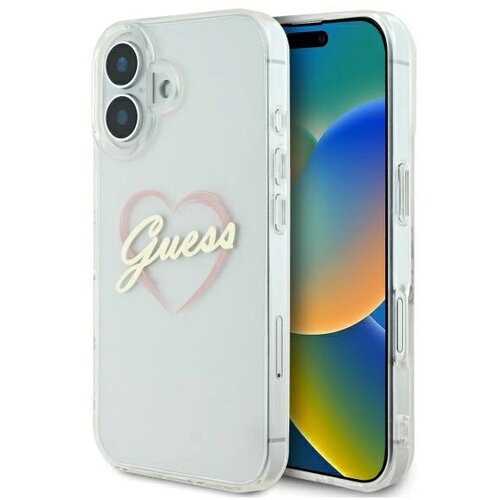 Guess OVITEK IML HEART CASE ZA IPHONE 16 PLUS PROZOREN, (21897018) Cene