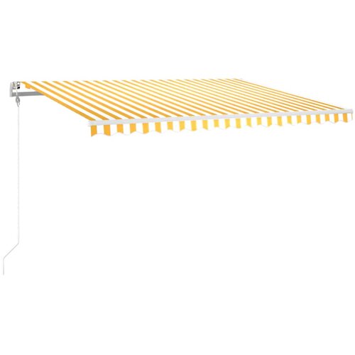  Automatska tenda sa senzorom LED 400x300 cm žuto-bijela Slike