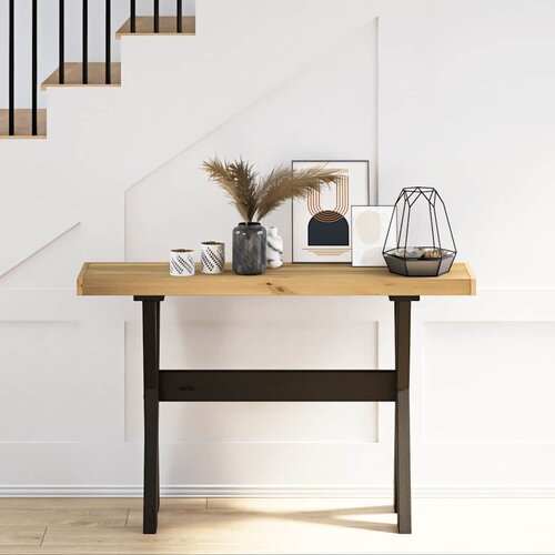 Maison Chic konzolna miza - miza ob steni NOAIN 120x30x75 cm trdna borovina, (21786606) Cene