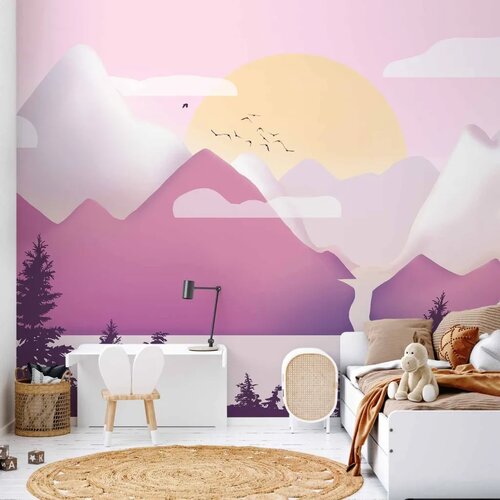  Foto tapeta - Landscape at Sunset - Third Variant 441x315 Samoljepljiva Cene