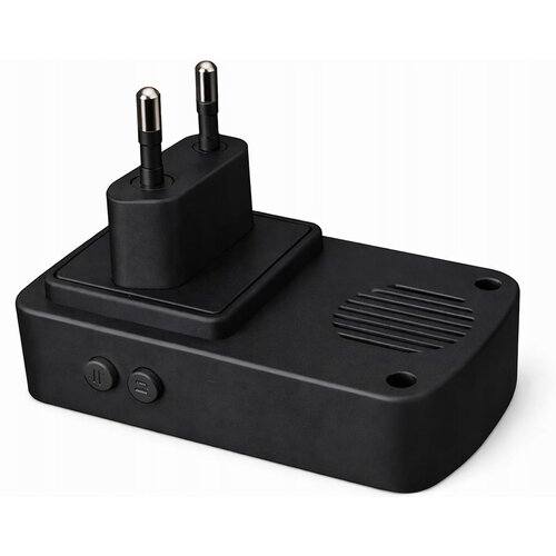  Brezžični 230V LED elektronski zvonec 38 melodij do 130m IP68 črn 2 Slike
