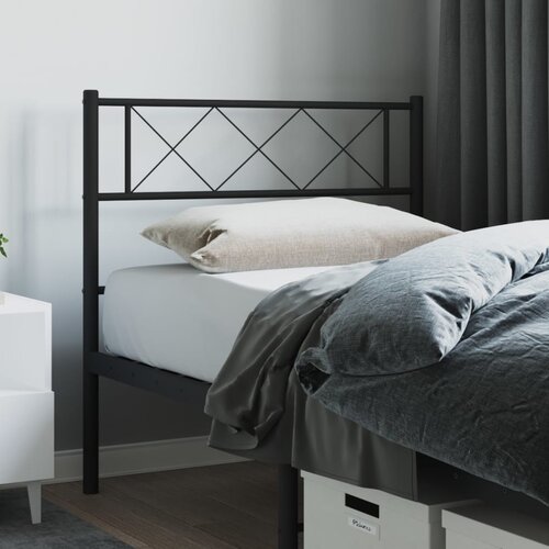 vidaXL Kovinsko posteljno vzglavje črno 90 cm Cene