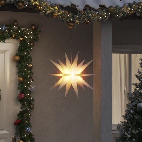  Božićno svjetlo s LED svjetlima sklopivo bijelo 57 cm Slike