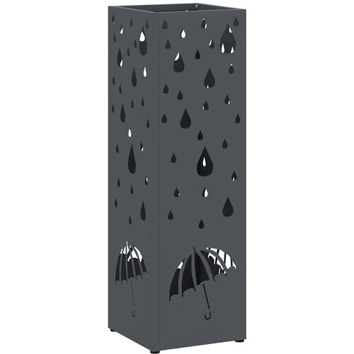  Stalak za ki&amp;scaron;obran Antracit 15,5 x 15,5 x 49 cm Metal Slike