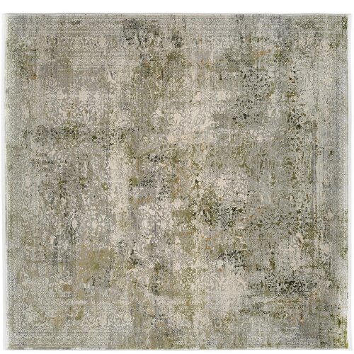 Dieter Knoll TKANA PREPROGA Avignon 200/200 cm tkano siva, zelena Cene
