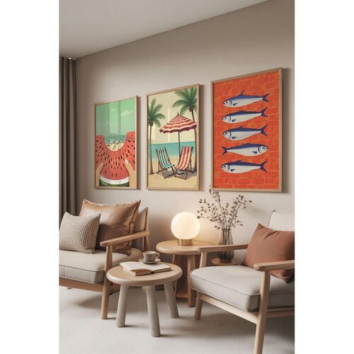 WALLXPERT Č-300859 - 5070 Vi&scaron;enamenski set dekorativnih slika (3 komada) Cene