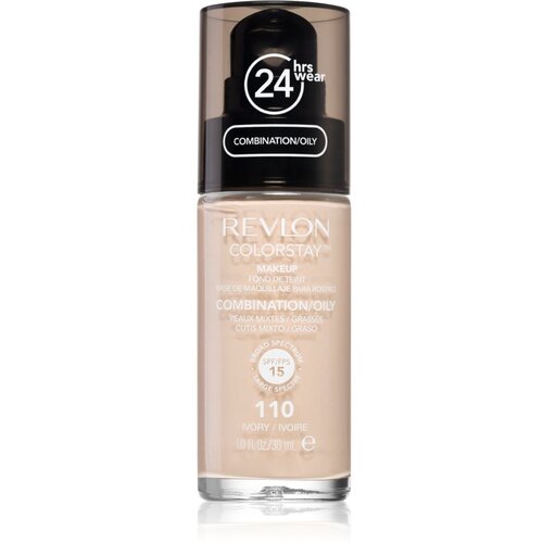 Revlon Cosmetics ColorStay&amp;trade; dolgoobstojni matirajoči tekoči puder za mastno in me&amp;scaron;ano kožo odtenek 110 Ivory 30 ml Slike