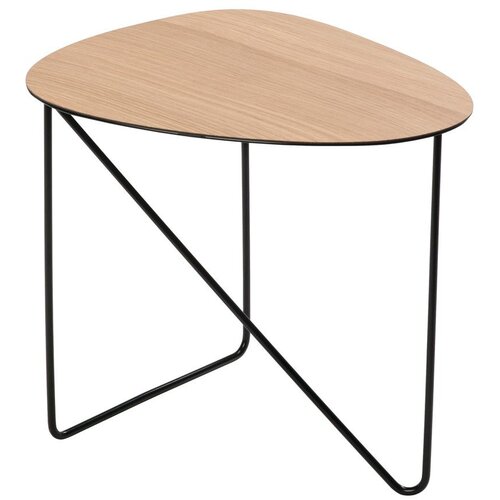 LIND DNA Kovinska klubska mizica v naravni barvi 37x44 cm Curve M Wood &amp;ndash; Slike